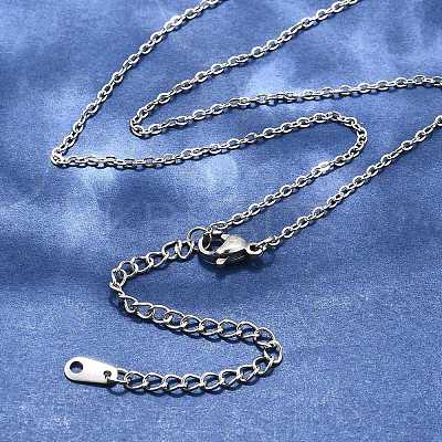 Tarnish Resistant 304 Stainless Steel Necklaces X-NJEW-E080-10P-1