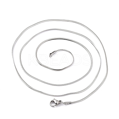 Non-Tarnish 304 Stainless Steel Herringbone Chain Necklaces LS-NJEW-F227-07P-05-1