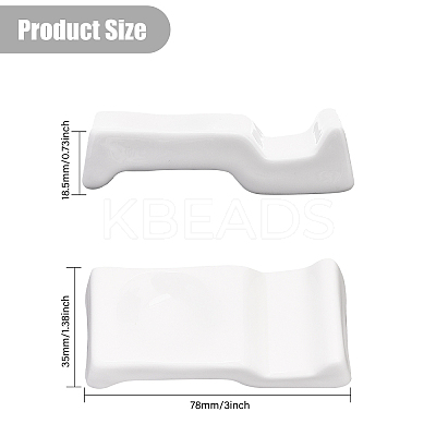 Porcelain Chopsticks Rest DJEW-WH0063-34-1