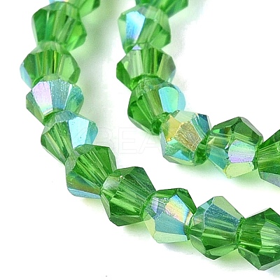 AB Color Plated Transparent Glass Beads Strands GLAA-G127-01Q-1