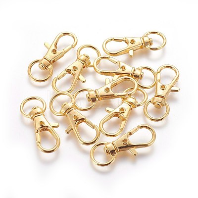 Alloy Swivel Lobster Claw Clasps IFIN-E548Y-G-1