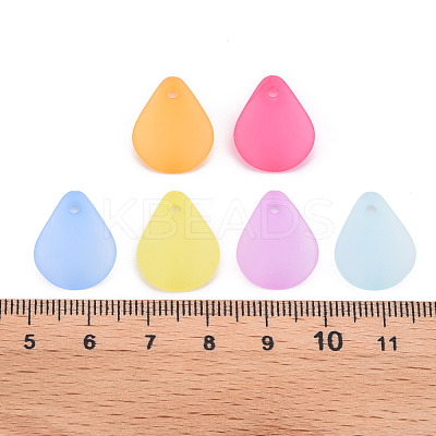 Transparent Frosted Acrylic Pendants X-MACR-S371-09A-1