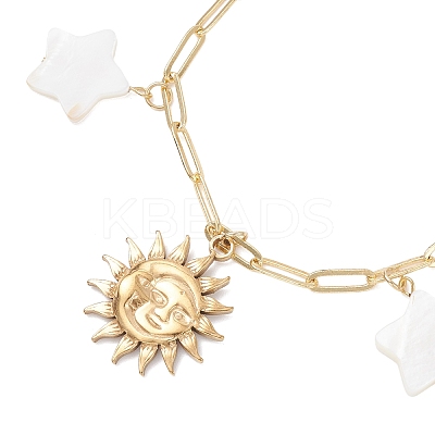 304 Stainless Steel Charm Bracelets BJEW-JB12221-1