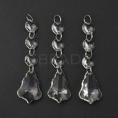 Transparent Glass Pendants for Curtains X-GLAA-WH0002-02-1