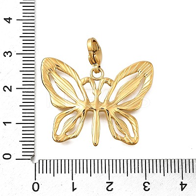 Butterfly 304 Stainless Steel Pendant Decorations STAS-R159-25G-1