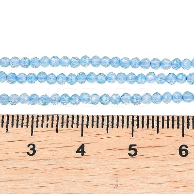 Natural Blue Topaz Beads Strands G-B175-D21-2mm-1