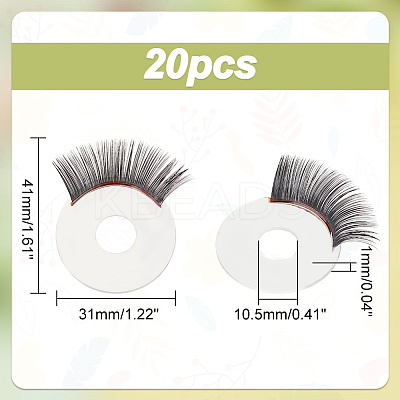20Pcs Acrylic Doll Eyelashes DOLL-PH0001-39A-1