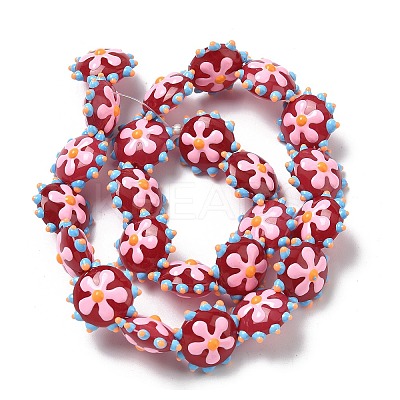 Baking Paint Glass Enamel Beads LAMP-S080-03D-1