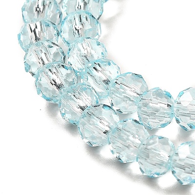 Transparent Baking Paint Glass Beads Strands LS-DGLA-A034-T4mm-D06-1