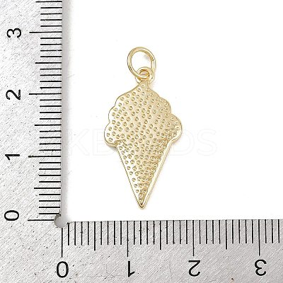 Brass Enamel Ice Cream Pendants KK-P323-01A-G-1