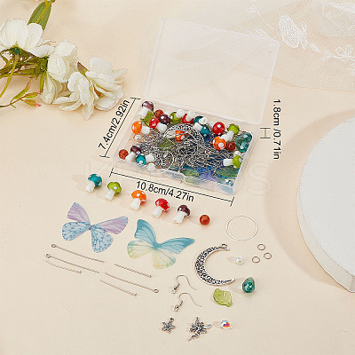 DIY Mushroom Earring Making Kit DIY-SC0020-35-1