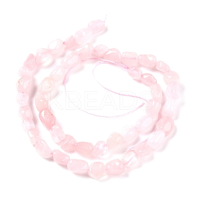 Natural Madagascar Rose Quartz Beads Strands G-G018-13-1