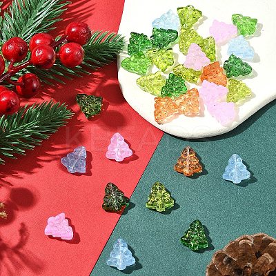 40Pcs Dyed & Heated Glass Beads GLAA-FS0001-88A-1