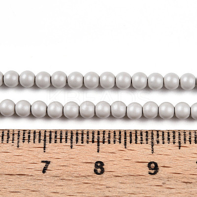 Baking Paint Pearlized Glass Pearl Bead Strands HY-N002-3mm-B05-1
