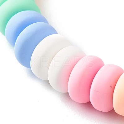 Handmade Polymer Clay Beads Stretch Bracelets for Kids BJEW-JB06487-02-1