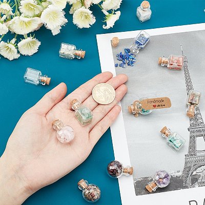 Mixed Stone Chip Beads DIY Wishing Bottle Making Kits DIY-PH0005-69-1