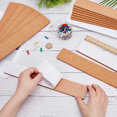 15Pcs Self-adhesive Cork Insulation Sheets AJEW-AR0004-84A-1