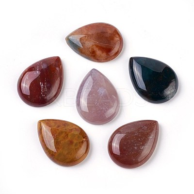 Natural Indian Agate Cabochons G-O176-01-1