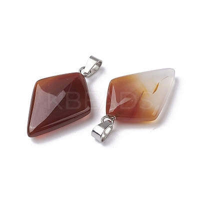 Natural Red Agate Pendants G-C110-03D-P-1