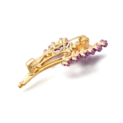 Lavender Flower Dark Orchid Enamel Pins LS-JEWB-Q002-03G-1