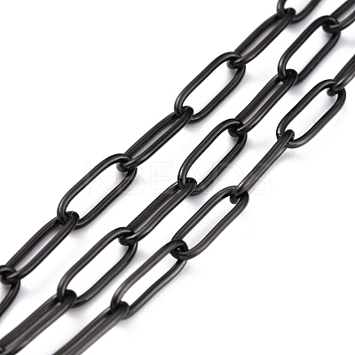 304 Stainless Steel Paperclip Chains CHS-O010-01EB-1