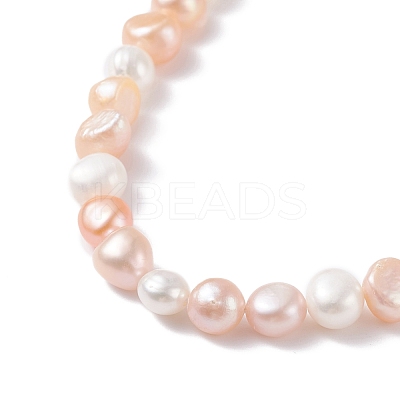 Vintage Natural Pearl Beaded Necklace for Women NJEW-JN03787-01-1