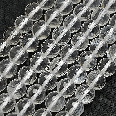 Natural Quartz Crystal Beads G-N0007-8mm-17-1