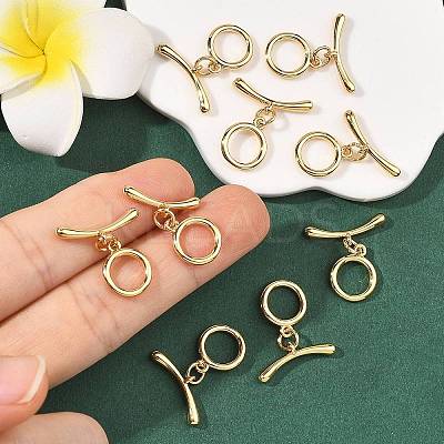 SHEGRACE Brass Toggle Clasps XGRQ2C236-399G-1
