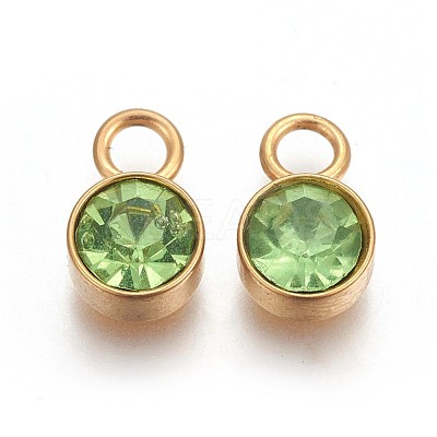 Ion Plating(IP) Glass Rhinestone Charms STAS-F189-B02-1