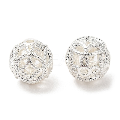 Eco-Friendly Rack Plating Brass Beads KK-A186-05S-1