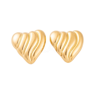 Ion Plating(IP) 304 Stainless Steel Stud Earrings for Women EJEW-P279-51G-1