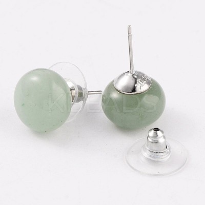 Natural & Synthetic Mixed Stone Stud Earrings G-F267-09-1