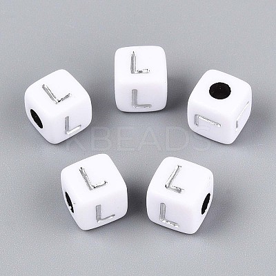 Opaque Acrylic Beads SACR-T035-03L-1
