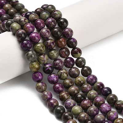 Natural Atlantisite Stichtite Beads Strands G-Z110-C06-6mm-1