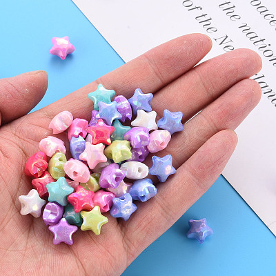 Opaque Acrylic Beads X-TACR-S153-36I-1