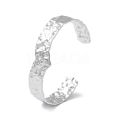 304 Stainless Steel Cuff Bangles for Women BJEW-Z078-27P-1
