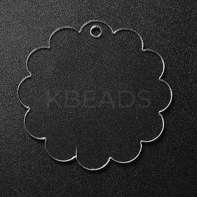 Transparent Acrylic Blank Pendants TACR-Z003-01C-1