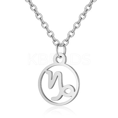Non-Tarnish 201 Stainless Steel Pendants Necklaces NJEW-S063-TN505-10-1