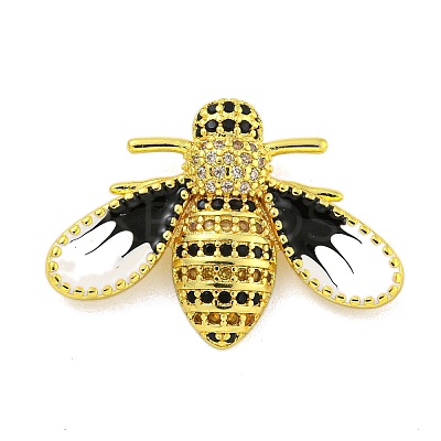 Real 18K Gold Plated Brass Micro Pave Cubic Zirconia Pendants KK-R159-33G-1