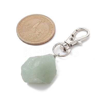 5Pcs 5 Styles Nuggets Gemstone Pendant Decoraiton HJEW-JM01435-S-1