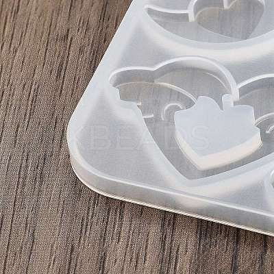 Heart DIY Silicone Ornaments Pendant Molds LS-SIMO-R012-02-1