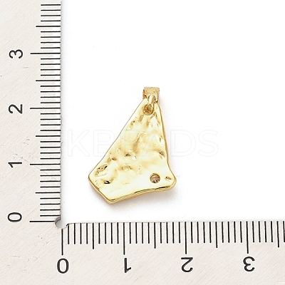 Brass Micro Pave Cubic Zirconia Pendants KK-M314-11G-1