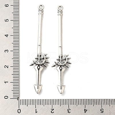 Tibetan Style Alloy Big Pendants FIND-G078-33F-AS-1