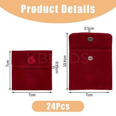 24Pcs Square Velvet Jewelry Bags TP-FI0001-02A-1