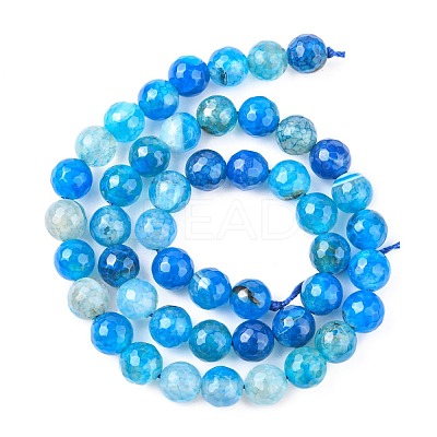 Natural Agate Bead Strands X-G-K166-07F-8mm-06-1