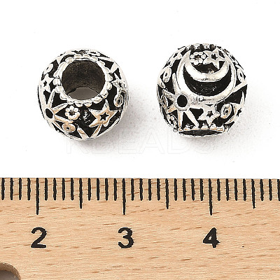 Tibetan Style Alloy European Beads FIND-E041-08AS-1
