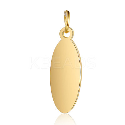 Ion Plating(IP) 304 Stainless Steel Stamping Blank Tag Pendants STAS-I311-20B-G-1