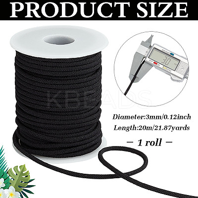 20M Nylon Braided Round Cord OCOR-WH0070-254B-1
