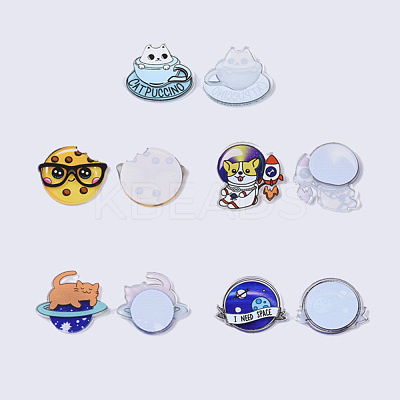 Plastic Kitten Cabochons KY-X0008-18-1