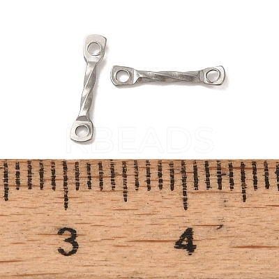 Non-Tarnish 304 Stainless Steel Connector Charms STAS-Q323-02A-P-1